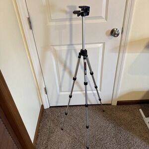 Vintage Kalimar PS-3 Compact Camera Tripod Silver Aluminum Lightweight Adjustabl